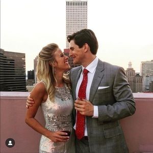 Needle & Thread Bridal Sequined Mini Dress; size 2; EUC - like new